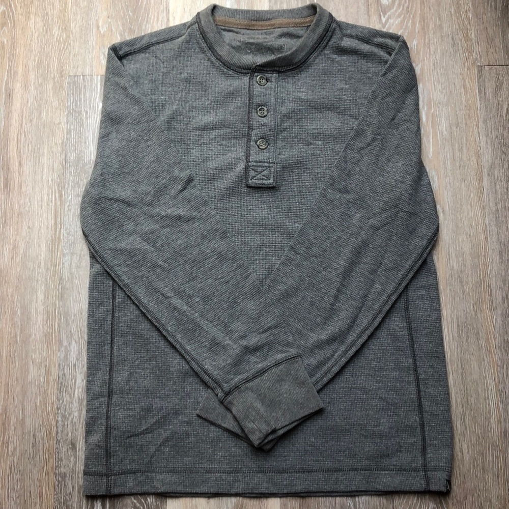Grey Eddie Bauer waffle henley